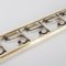 Art Deco Style Brass Paret Coat Rack, France, 1950s 6