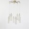 Chandelier with Brass Frame and Lacquered Metal, 1950s, Image 1