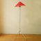 Lámpara de pie trípode de cromo, años 50, Imagen 5