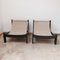 Mid-Century Sessel aus Leinen, 2er Set 13