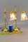 Vintage Brass & Frosted Glass Table Lamps, Set of 2 13