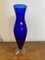 Murano Blue Glass Vase, Image 1