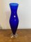 Vase en Verre Murano Bleu 1