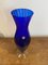 Murano Blue Glass Vase, Image 5