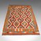 Vintage Middle Eastern Decorative Hand Woven Hall Choli Kilim Rug, Image 1