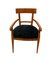Biedermeier Black Velvet & Cherry Wood Armchair, 1830 2