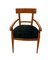 Biedermeier Black Velvet & Cherry Wood Armchair, 1830, Image 2