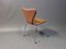 Series 7 Model 3107 Chairs by Arne Jacobsen and Fritz Hansen, Set of 6 3