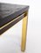 Tavolino da caffè con piatto in ardesia e struttura in metallo dorato e palissandro di Bendixen, Immagine 4