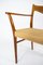 Danish Teak & Paper Cord Armchair, 1960s 8