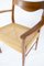 Danish Teak & Paper Cord Armchair, 1960s 3