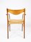 Fauteuil en Teck et Corde de Papier, Danemark, 1960s 7