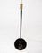 Model 339 Floor Lamp in Black Metal and Brass by Le Klint, 1960s 4