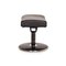 Poltrona e sgabello Jazz in pelle nera di Stressless, set di 2, Immagine 17