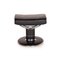 Jazz Black Leather Armchair and Stool from Stressless, Set of 2 14