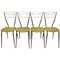 Italian Mid-Century Dining Chairs with Laminate Seats, Set of 4, Image 1