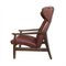 Poltrona Wingback regolabile in pelle di ULUV, anni '50, Immagine 6