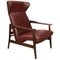 Leather Adjustable Wingback Chair from ULUV, 1950s, Image 1