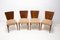 Art Deco H-214 Chairs by Jindrich Halabala for ÚP Závody, 1950s, Set of 4, Image 3