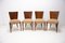 Art Deco H-214 Chairs by Jindrich Halabala for ÚP Závody, 1950s, Set of 4 2