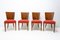 Art Deco H-214 Chairs by Jindrich Halabala for ÚP Závody, 1950s, Set of 4 3