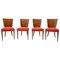 Art Deco H-214 Chairs by Jindrich Halabala for ÚP Závody, 1950s, Set of 4, Image 1