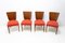 Art Deco H-214 Chairs by Jindrich Halabala for ÚP Závody, 1950s, Set of 4, Image 4