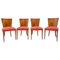 Art Deco H-214 Chairs by Jindrich Halabala for ÚP Závody, 1950s, Set of 4 1