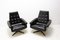 Leather Swivel Armchairs from UP Zavody, 1970s, Set of 2, Image 3