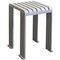 Tabouret Tootoo Gris en Aluminium par Helder Barbosa 1