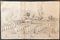 The Camp - Original Tinte und Aquarell von JP Verdussen - 18. Jahrhundert 1