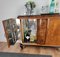 Italian Walnut Burl and Mirror Mosaic Dry Bar Cabinet, 1940s 5