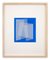 Moiré Azur Blue, Abstract Painting, 2019, Acrylique sur Papier 1