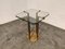 Model T18 Glass and Brass Side Table by Peter Ghyczy 4