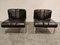 Vintage Leather and Chrome Eurochair Lounge Chairs by Girsberger, 1970s, Set of 2 4