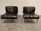 Vintage Leather and Chrome Eurochair Lounge Chairs by Girsberger, 1970s, Set of 2, Image 4