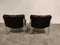 Vintage Leather and Chrome Eurochair Lounge Chairs by Girsberger, 1970s, Set of 2 7