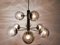 Lámpara de araña Sputnik de cristal de Murano y latón, Imagen 3
