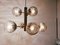 Lámpara de araña Sputnik de cristal de Murano y latón, Imagen 11