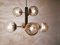Lámpara de araña Sputnik de cristal de Murano y latón, Imagen 6