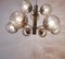 Lámpara de araña Sputnik de cristal de Murano y latón, Imagen 5