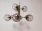 Lámpara de araña Sputnik de cristal de Murano y latón, Imagen 8