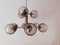 Lámpara de araña Sputnik de cristal de Murano y latón, Imagen 2