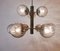Lámpara de araña Sputnik de cristal de Murano y latón, Imagen 4