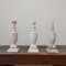 Mid-Century Swedish White Marble Table Lamps, Set of 3 2