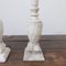 Mid-Century Swedish White Marble Table Lamps, Set of 3 3