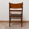 Mid-Century French Leather Dining Chairs from Maison Regain, Set of 4 12
