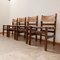Mid-Century French Leather Dining Chairs from Maison Regain, Set of 4 2