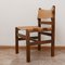 Mid-Century French Leather Dining Chairs from Maison Regain, Set of 4 14