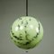Marble Glass Ball Pendant Light, 1930s, Image 2